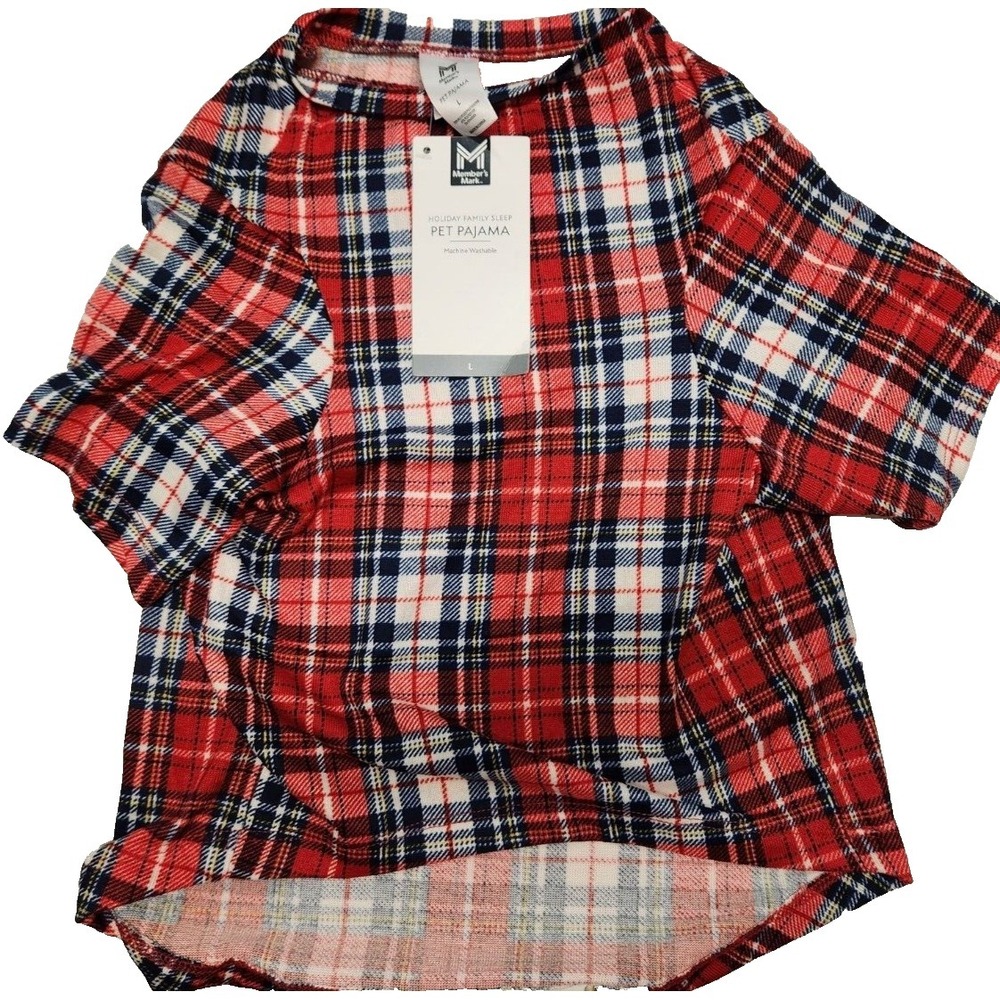 NWT Member's Mark Family Washable Sleep Pet Pajama Large